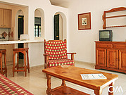 Domki wyposażone są w telewizję satelitarną